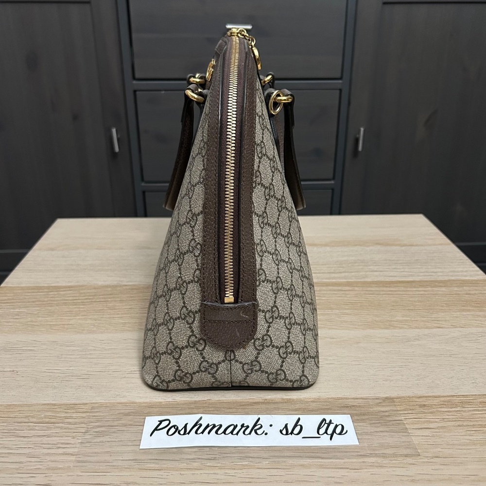 Authentic Gucci GG Supreme Medium Dome Ophidia Bag - Picture 5 of 6